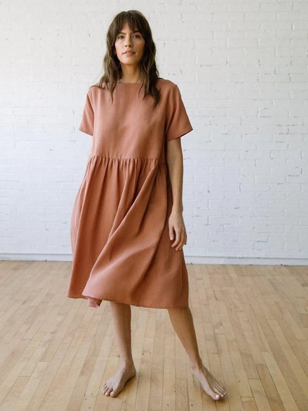 Tradlands Nico Dress in Cameo XS